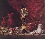 PEREDA, Antonio de Stiil-life with a Pendulum sg China oil painting reproduction
